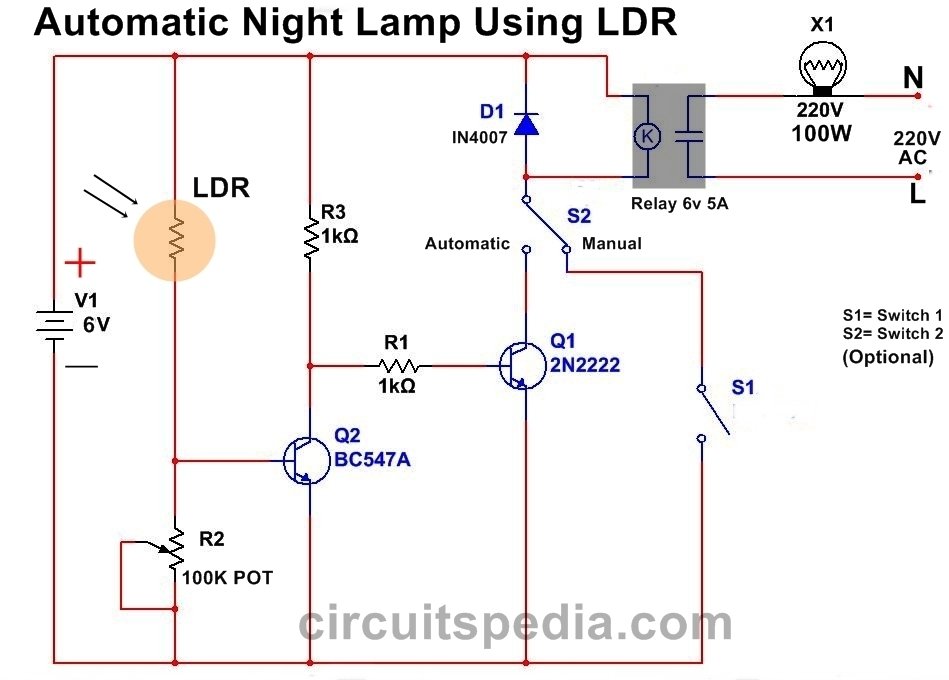 ldr circuit diagram