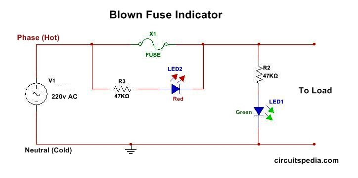 fuse indicator circuit