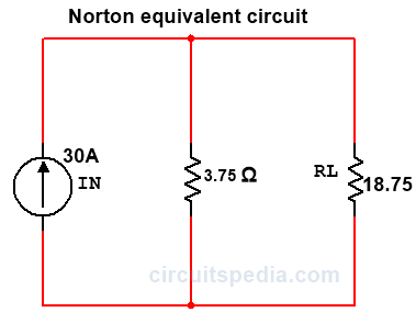 norton theorem equivalent circuit
