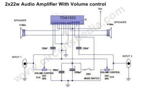 Stereo amplifier circuit diagram