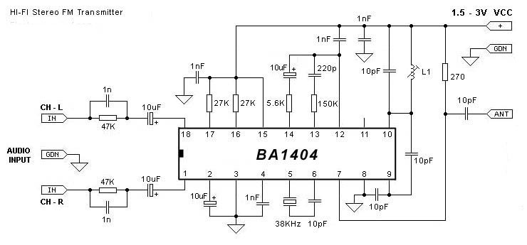 Схема передатчик fm передатчик