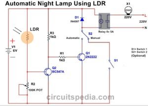 Light operated switch circuit