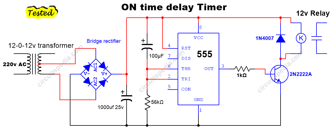 on delay timer circuit