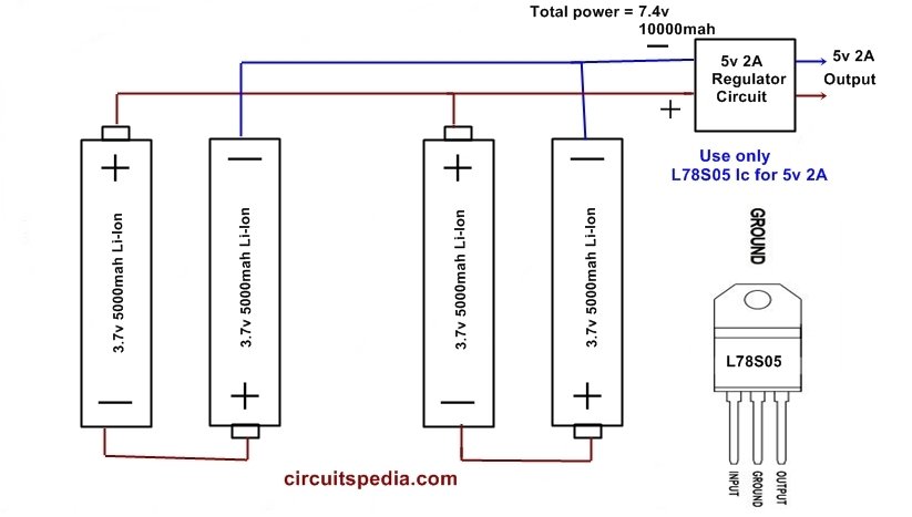 Power bank 18650 схема