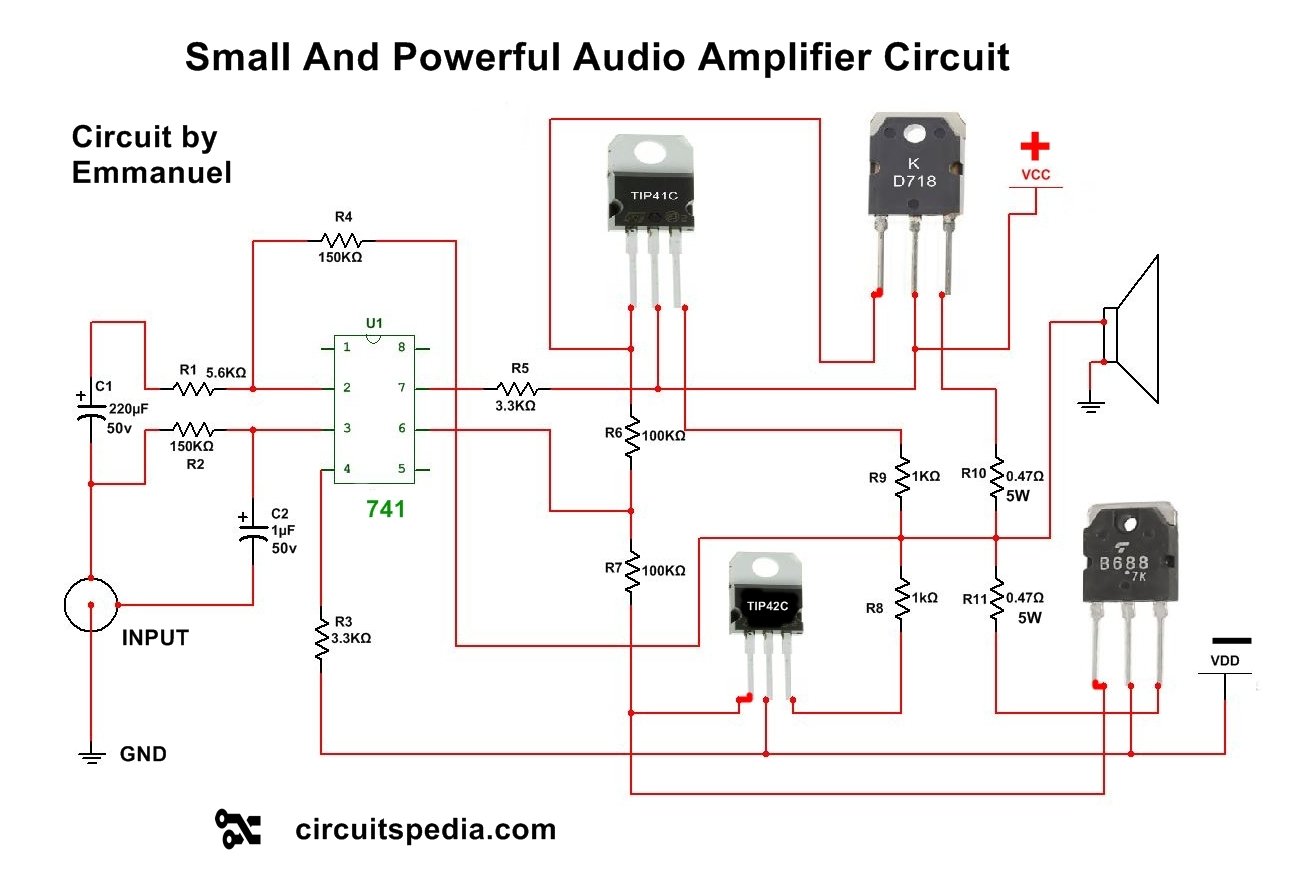 Audio Amplifier Circuit Diagram Pdf