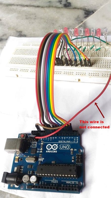 Multiple LEDs Pattern Generation using Arduino Uno