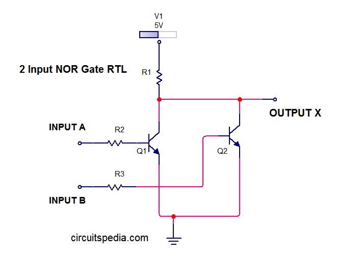 NOR LOGIC CIRCUIT