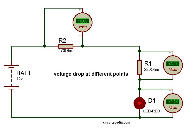 zener diode working voltage drop