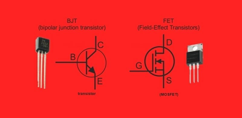 diff between BJT and FET