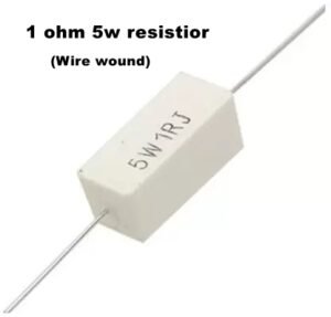 5W 1 ohm resistor wire wound