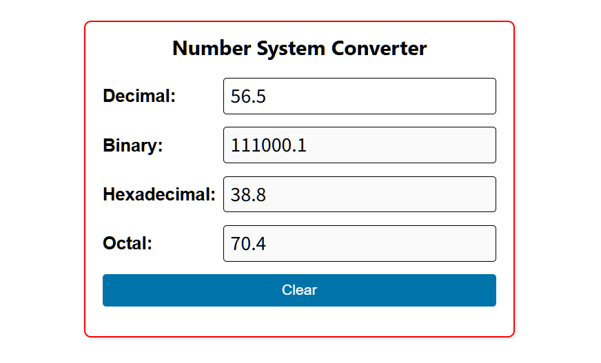 online number system conversion tool